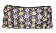 Silver Zari Work Clutch Purse