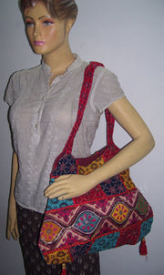 BLOCK PRINT SKIRT COTTON BAG