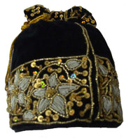 DRAWSTRING EMBROIDERY POTLI  PURSE