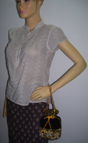 DRAWSTRING EMBROIDERY POTLI  PURSE