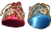 DRAWSTRING EMBROIDERY POTLI  PURSE