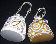 DRAWSTRING EMBROIDERY POTLI  PURSE