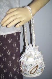 DRAWSTRING EMBROIDERY POTLI  PURSE