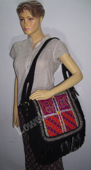SUEDE LEATHER BANJARA HAND BAG
