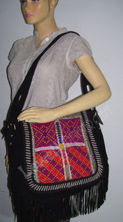 SUEDE LEATHER BANJARA HAND BAG