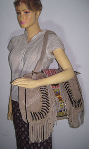 SUEDE LEATHER BANJARA HAND BAG