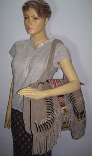 SUEDE LEATHER BANJARA HAND BAG