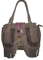 SUEDE LEATHER BANJARA HAND BAG