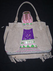 SUEDE LEATHER BANJARA HAND BAG