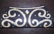 Zircon Black Bead Clutch Purse