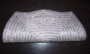 Silver Zircon wedding Clutch Purse