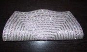 Silver Zircon wedding Clutch Purse