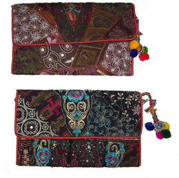 VINTAGE TRIBAL ETHNIC  BANJARA CLUTCH BAG PURSE