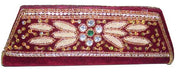 Zircon & Bead Work Clutch Purse