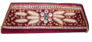 Zircon & Bead Work Clutch Purse