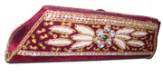 Zircon & Bead Work Clutch Purse