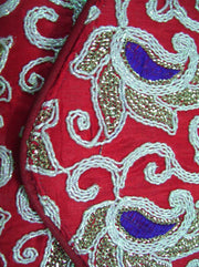 Red Thread Work Envelop Clutch Purse