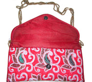 Red Thread Work Envelop Clutch Purse