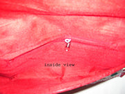 Red Thread Work Envelop Clutch Purse