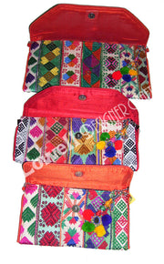 PHULKARI EMBROIDERY ETHNIC  BANJARA CLUTCH BAG PURSE