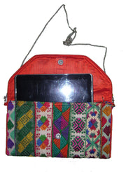 PHULKARI EMBROIDERY ETHNIC  BANJARA CLUTCH BAG PURSE