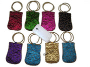 MEDIUM SIZE SATIN  EMBROIDERY  ETHNIC  MOBILE  HOLDER BAG