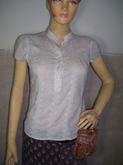 MEDIUM SIZE SATIN  EMBROIDERY  ETHNIC  MOBILE  HOLDER BAG