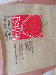 Cherry Print Jute Promotional Bag