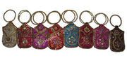 BIG SIZE SATIN  EMBROIDERY  ETHNIC  MOBILE  HOLDER BAG
