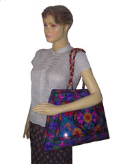 BIG SIZE EMBROIDERY SHOULDER BAG