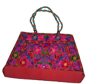 BIG SIZE EMBROIDERY SHOULDER BAG