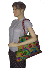 BIG SIZE EMBROIDERY SHOULDER BAG