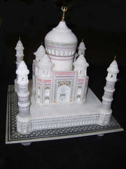 WHITE MARBLE HANDMADE AGRA TAJ MAHAL/TAJ MAHAL REPLICA