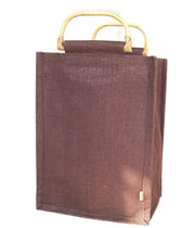 Plain Jute 6 Wine Bottle bag