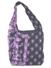 PRINTED & EMBROIDERY SHOULDER BAG