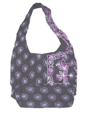 PRINTED & EMBROIDERY SHOULDER BAG