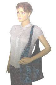 PRINTED & EMBROIDERY SHOULDER BAG