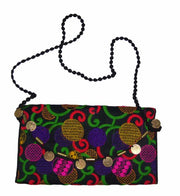 MEDIUM SIZE ETHNIC CLUTCH BAG WITH COIN