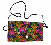 MEDIUM SIZE ETHNIC CLUTCH BAG WITH COIN