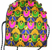 MEDIUM SIZE ETHNIC CLUTCH BAG WITH COIN