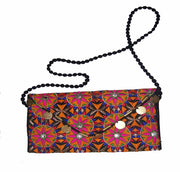MEDIUM SIZE ETHNIC CLUTCH BAG WITH COIN