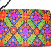 MEDIUM SIZE ETHNIC CLUTCH BAG WITH COIN