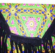 MEDIUM SIZE ETHNIC CLUTCH BAG WITH FRINGE