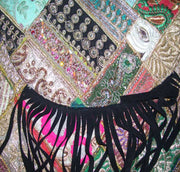 INDIAN ETHNIC SHOULDER BAG WITH FRINGE