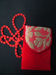 BIG SIZE ETHNIC  MOBILE  BAG WITH KEY RING