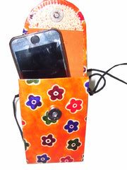 LEATHER MOBILE PHONE HOLDER BAG