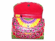 LEATHER WALLET FLOWER DESIGN