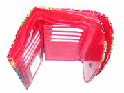 LEATHER WALLET FLOWER DESIGN