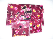 LEATHER WALLET FLOWER DESIGN