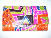 LEATHER WALLET FLOWER DESIGN